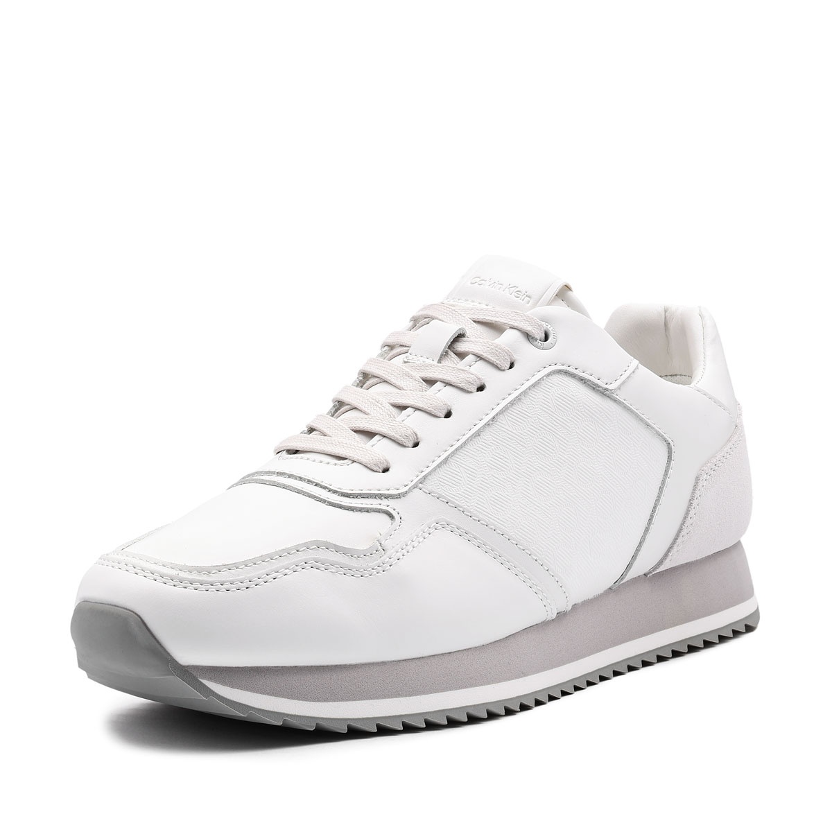 Calvin Klein Low Top Lace Up Leather Mono Pantofi sport bărbați HM0HM018070K6