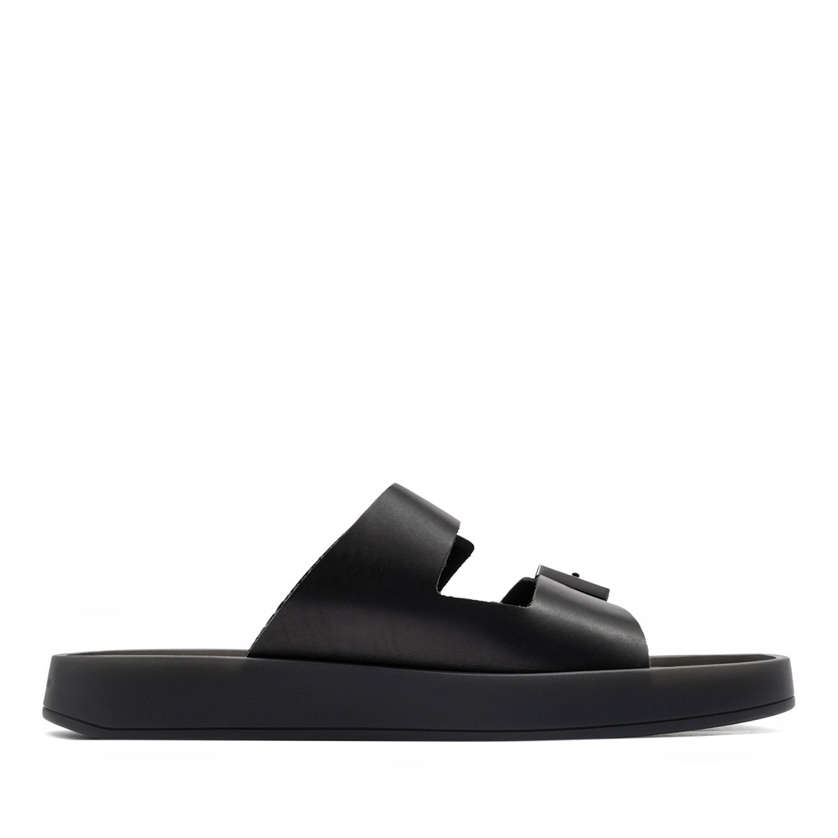 Calvin Klein Ergon Double Bar Sandal Leather Papuci bărbați HM0HM020970GJ