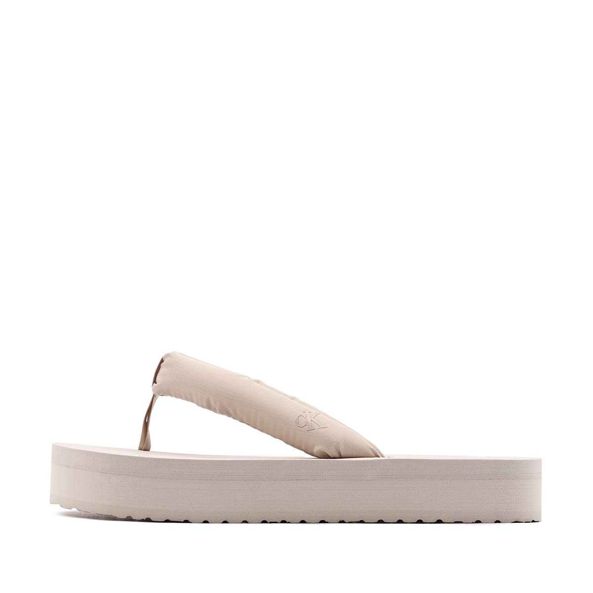 Calvin Klein Beach Sandal Flatform TTXR Satin Șlapi damă YW0YW01723ACF