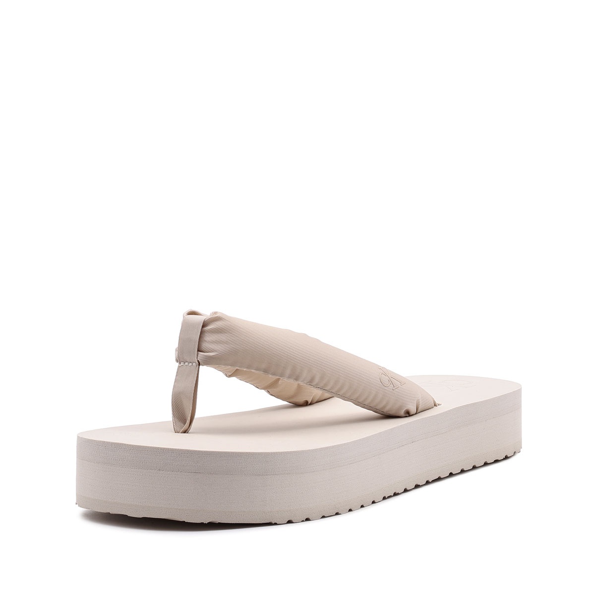 Calvin Klein Beach Sandal Flatform TTXR Satin Șlapi damă YW0YW01723ACF
