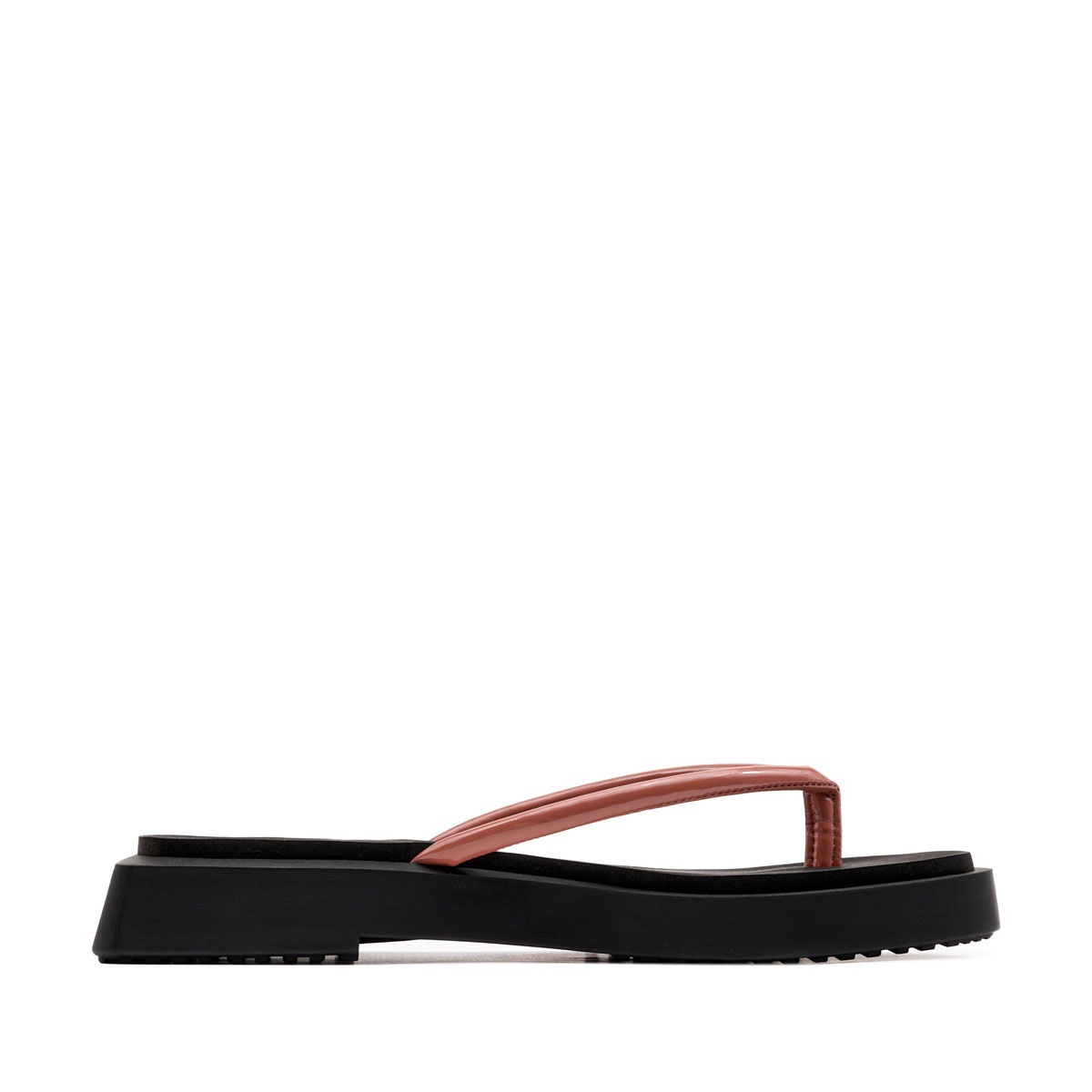 Calvin Klein SQ Low Wedge Sandal Stitch Șlapi damă YW0YW01716GAM
