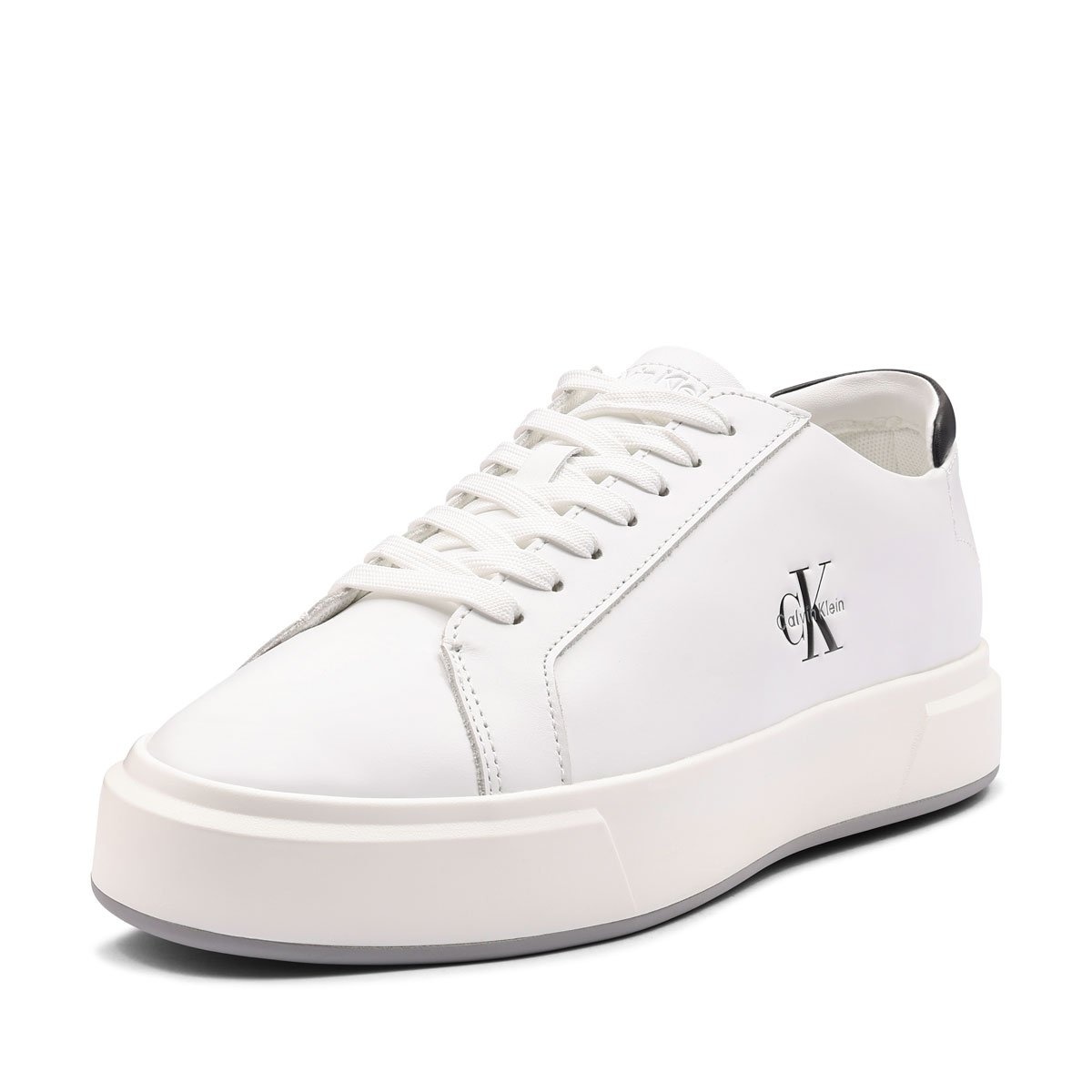 Calvin Klein Basket Cupsole LaceUp Leather ML Teniși bărbați YM0YM0146001W