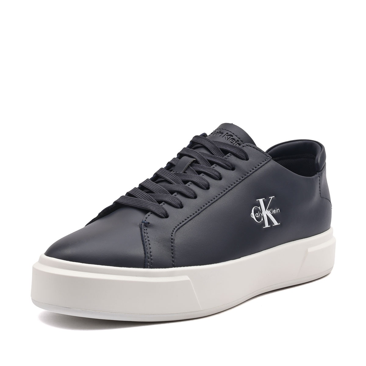 Calvin Klein Basket Cupsole LaceUp Leather ML Teniși bărbați YM0YM01460BAI