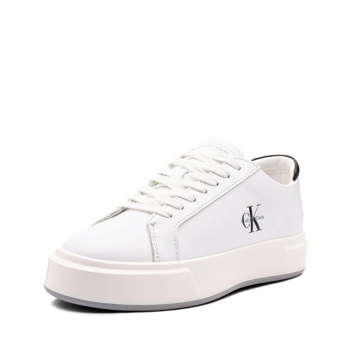 Calvin Klein Basket Cupsole LaceUp Leather ML Teniși damă YW0YW0194501W