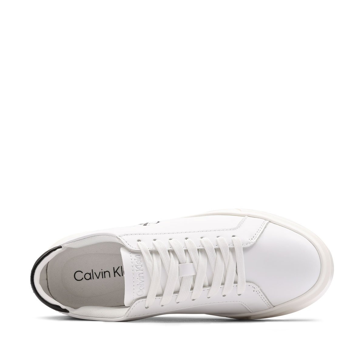 Calvin Klein Basket Cupsole LaceUp Leather ML Teniși damă YW0YW0194501W