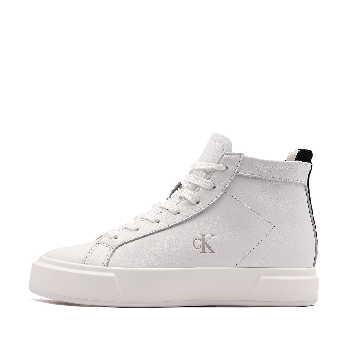 Calvin Klein Basket High Top Mid Leather Mix Teniși damă YW0YW0194601W