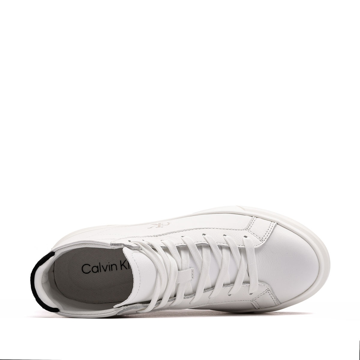 Calvin Klein Basket High Top Mid Leather Mix Teniși damă YW0YW0194601W