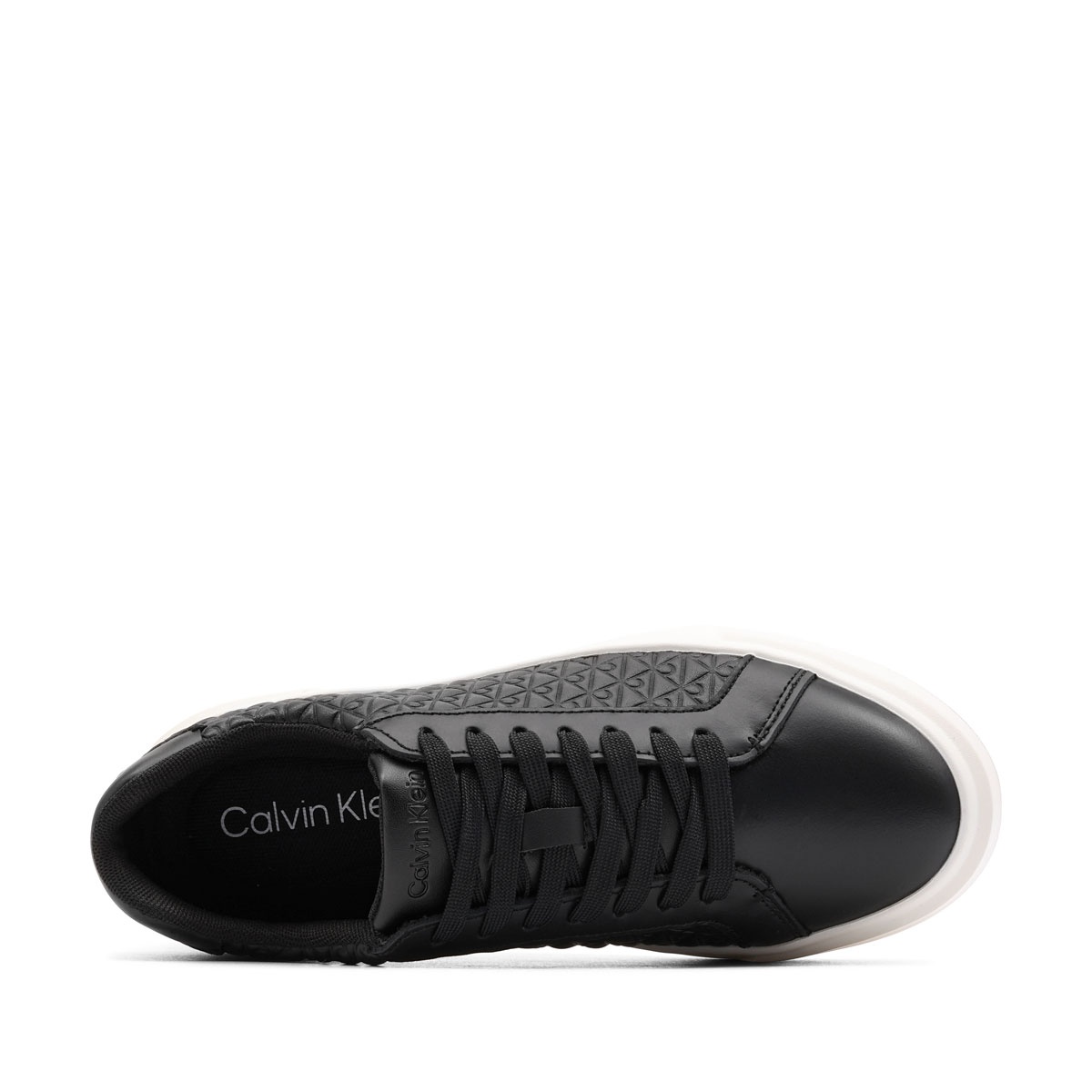 Teniși damă Calvin Klein Basket Lace Up Leather AOP YW0YW02006BEH Calvin Klein Basket Lace Up Leather AOP Teniși damă YW0YW02006BEH
