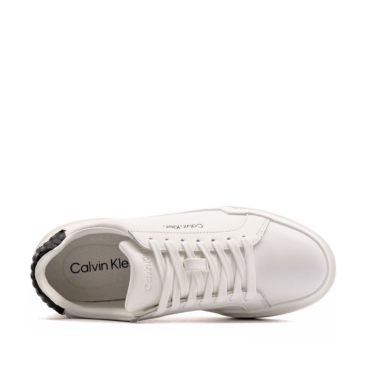 Calvin Klein Chunky Cups LaceUp Leather AOP BT Teniși damă HW0HW0322201W