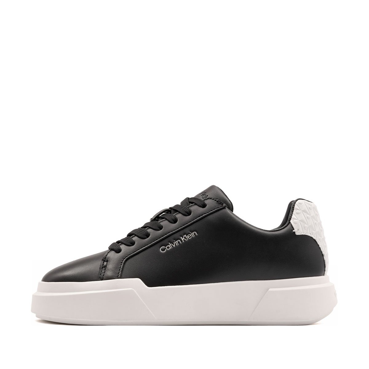 Calvin Klein Chunky Cups LaceUp Leather AOP BT Teniși damă HW0HW032220GM