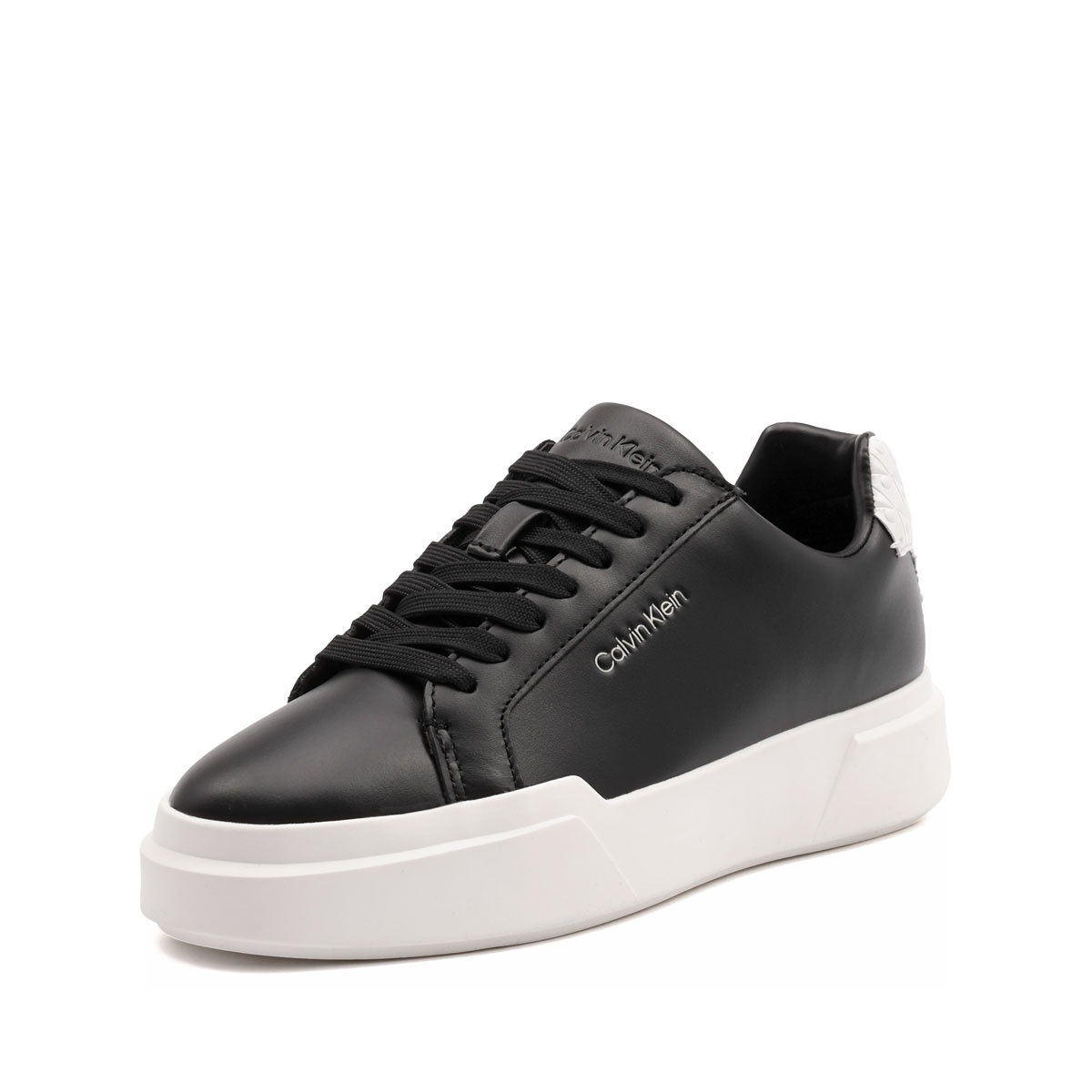 Calvin Klein Chunky Cups LaceUp Leather AOP BT Teniși damă HW0HW032220GM