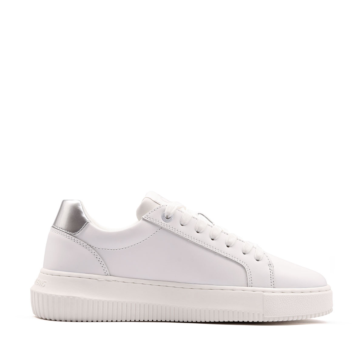 Calvin Klein Chunky Cupsole Leather Silver Teniși damă YW0YW0187602R