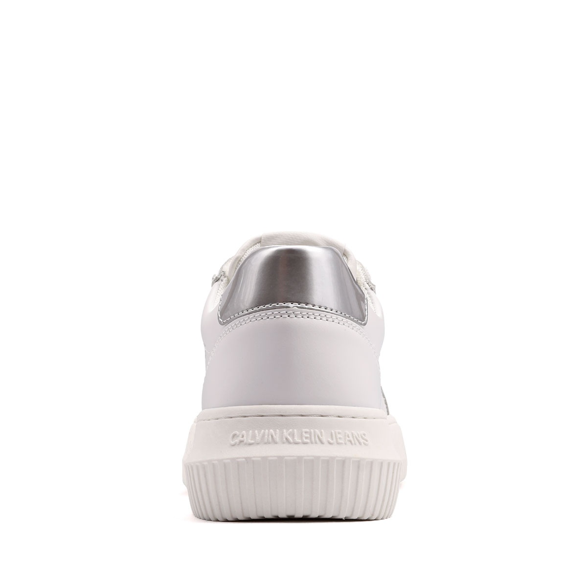 Calvin Klein Chunky Cupsole Leather Silver Teniși damă YW0YW0187602R