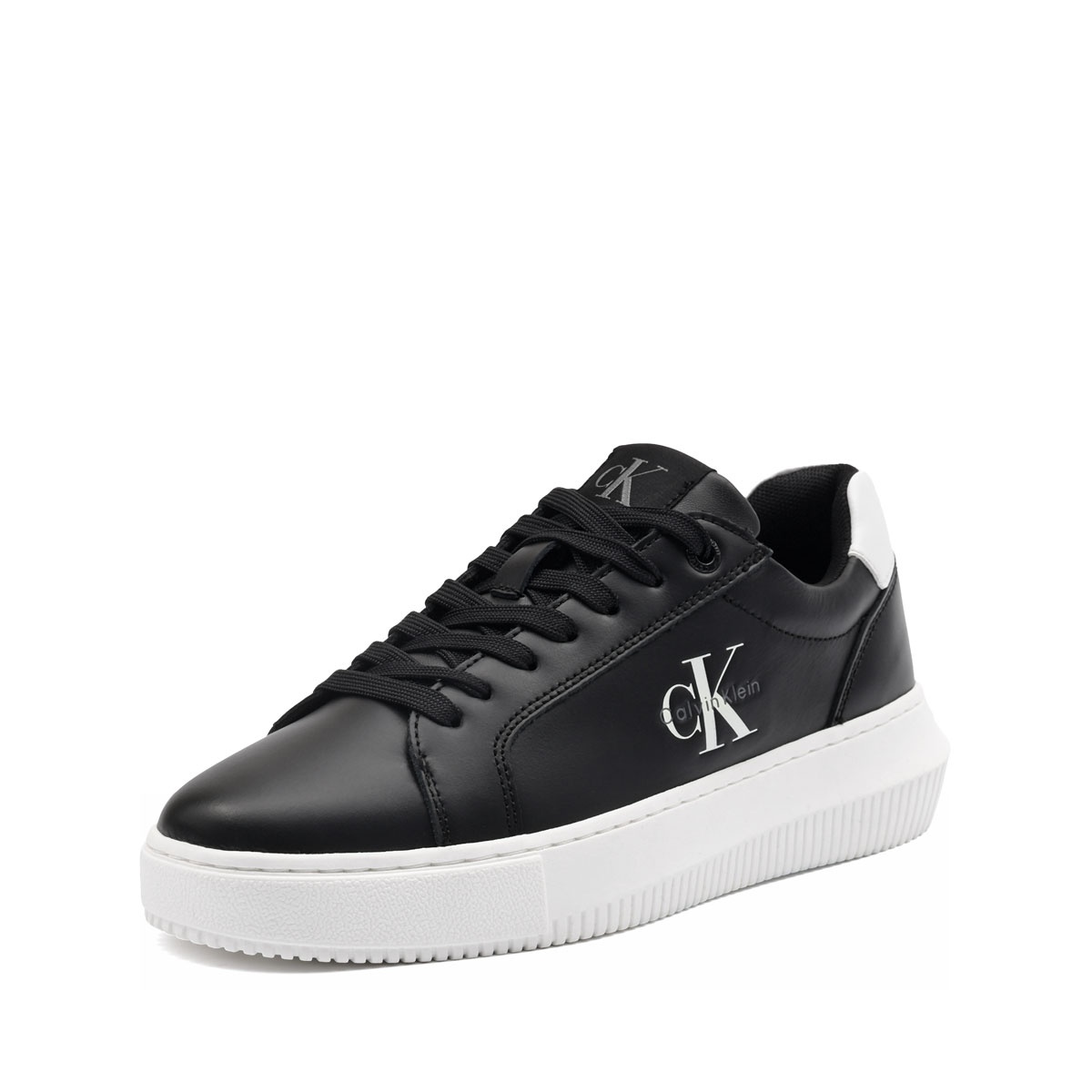 Calvin Klein Chunky Cupsole Mono Leather WN Teniși damă YW0YW018720GM
