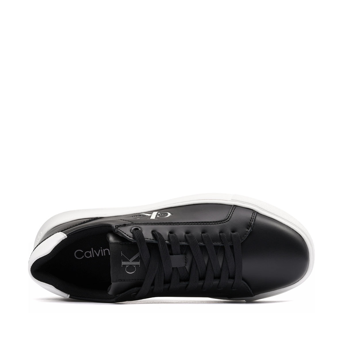 Calvin Klein Chunky Cupsole Mono Leather WN Teniși damă YW0YW018720GM