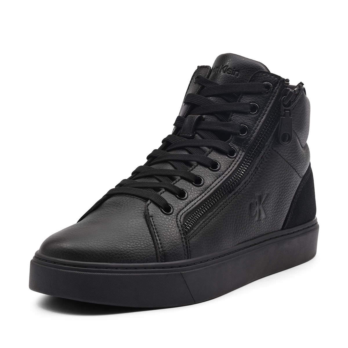 Calvin Klein Classic Cup Mid LaceUp Zip Leather Teniși bărbați YM0YM014280GJ