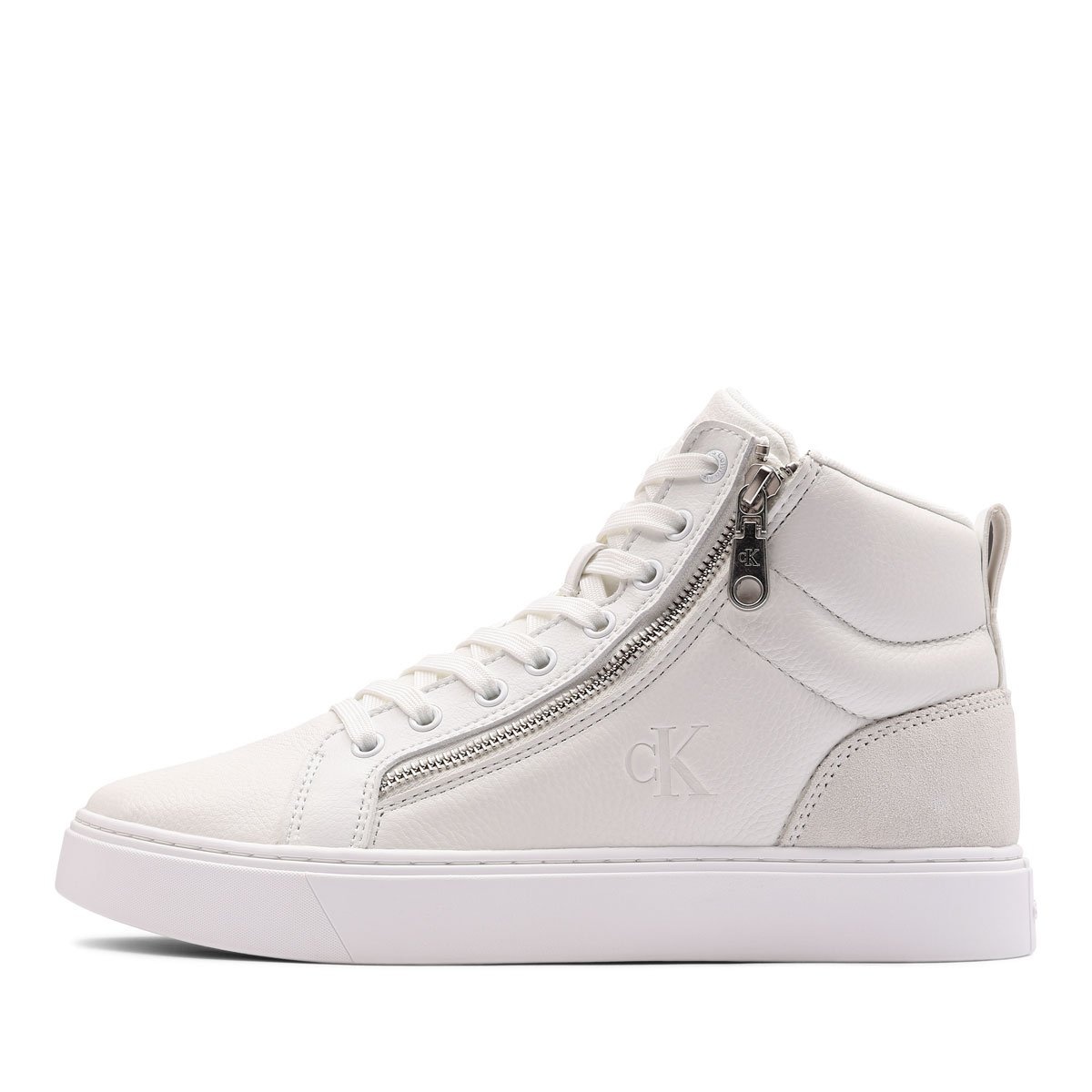 Calvin Klein Classic Cup Mid LaceUp Zip Leather Teniși bărbați YM0YM014280K4