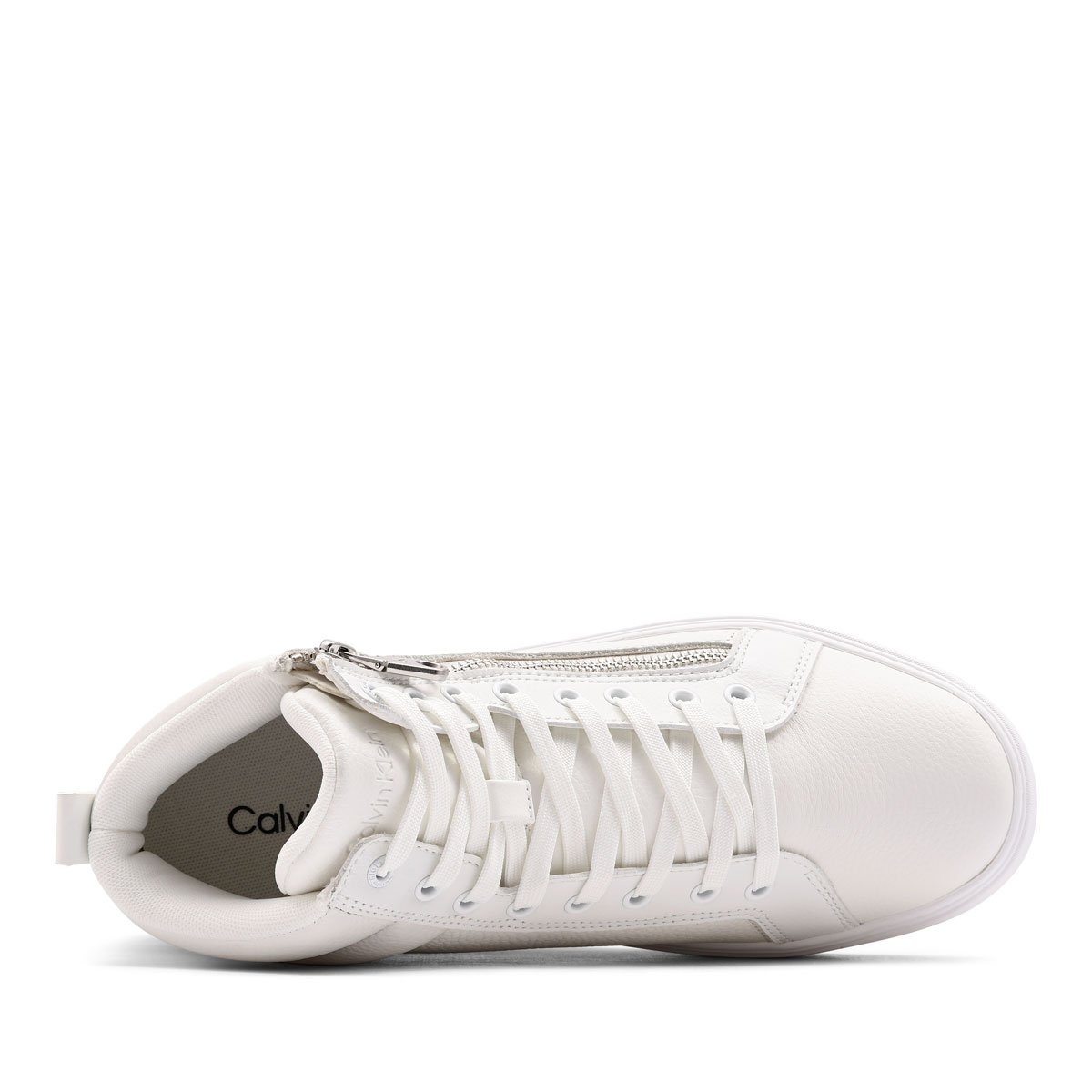 Calvin Klein Classic Cup Mid LaceUp Zip Leather Teniși bărbați YM0YM014280K4