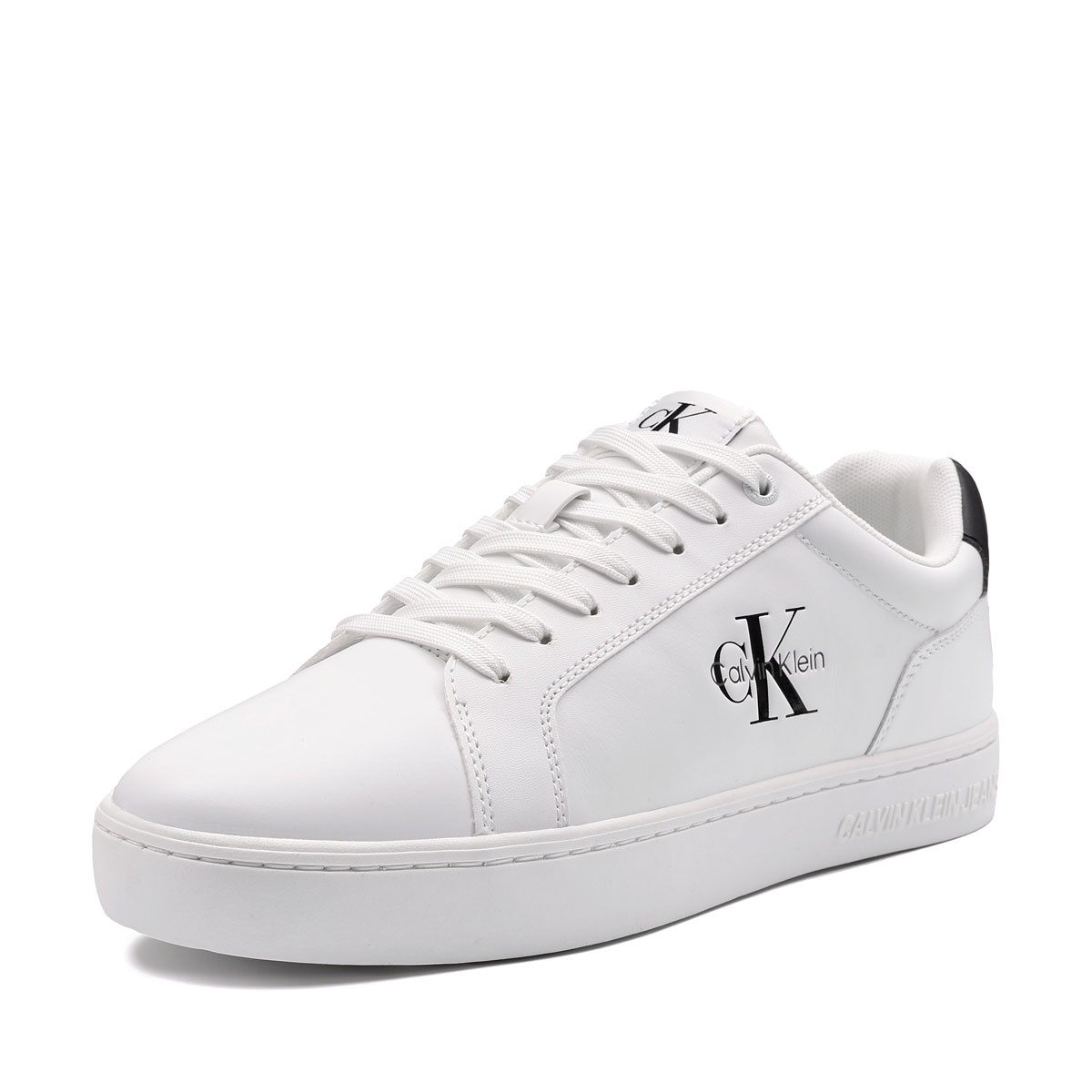Calvin Klein Classic Cupsole Mono Leather Teniși bărbați YM0YM0136901W