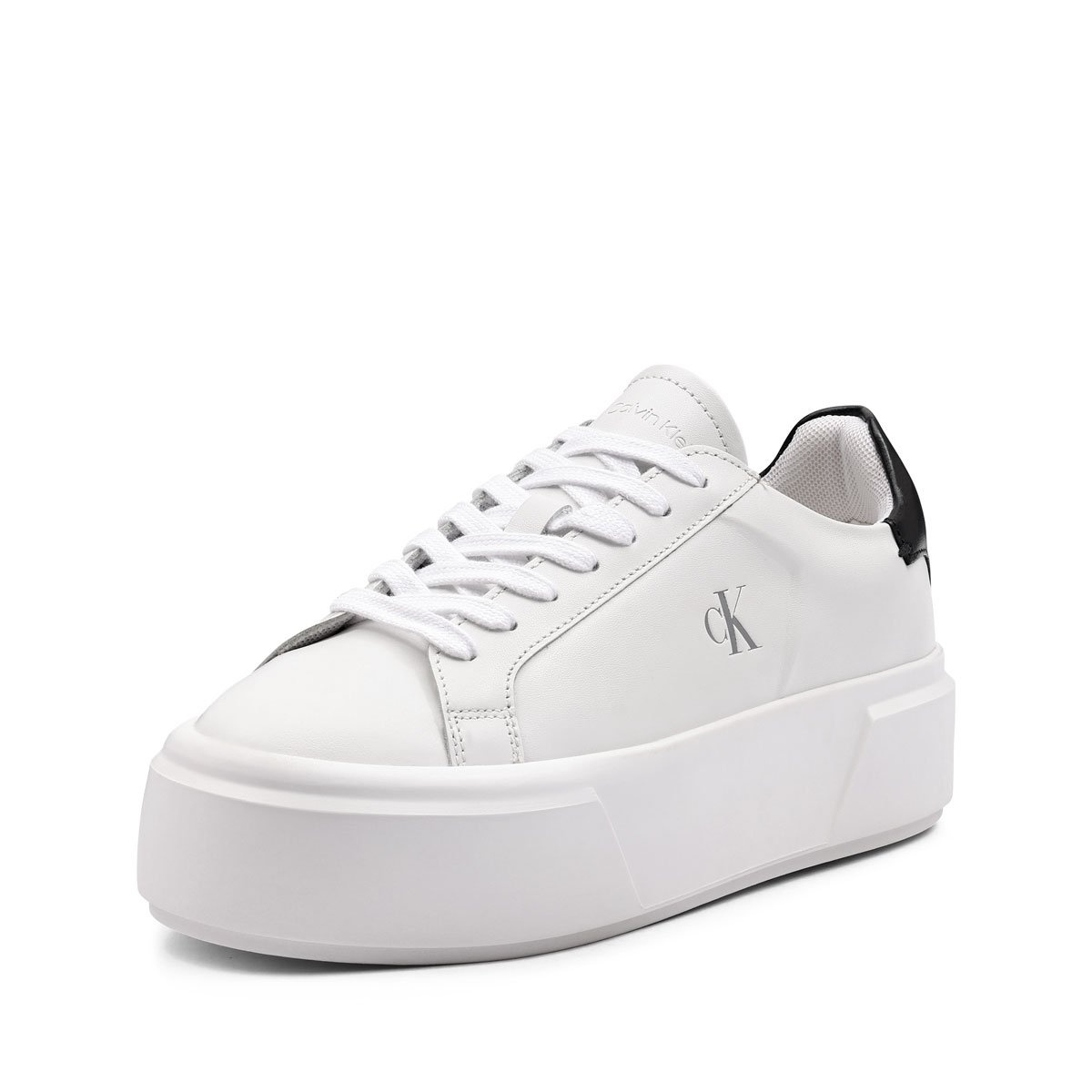 Calvin Klein Flatform Lace Up Leather MG Teniși damă YW0YW0192801W