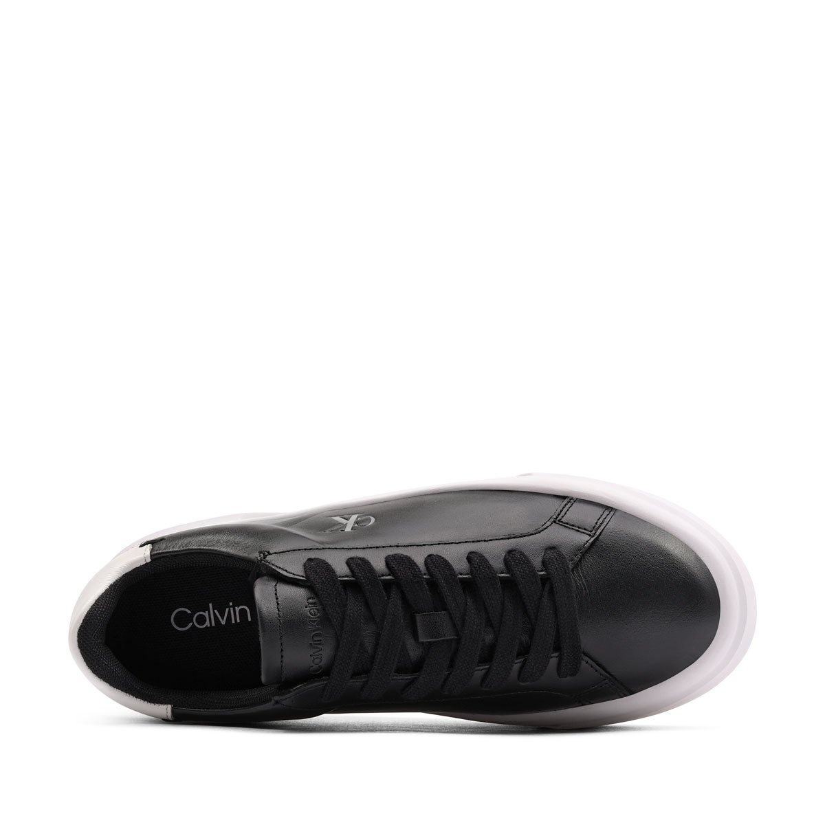 Calvin Klein Flatform Lace Up Leather MG Teniși damă YW0YW019280GM