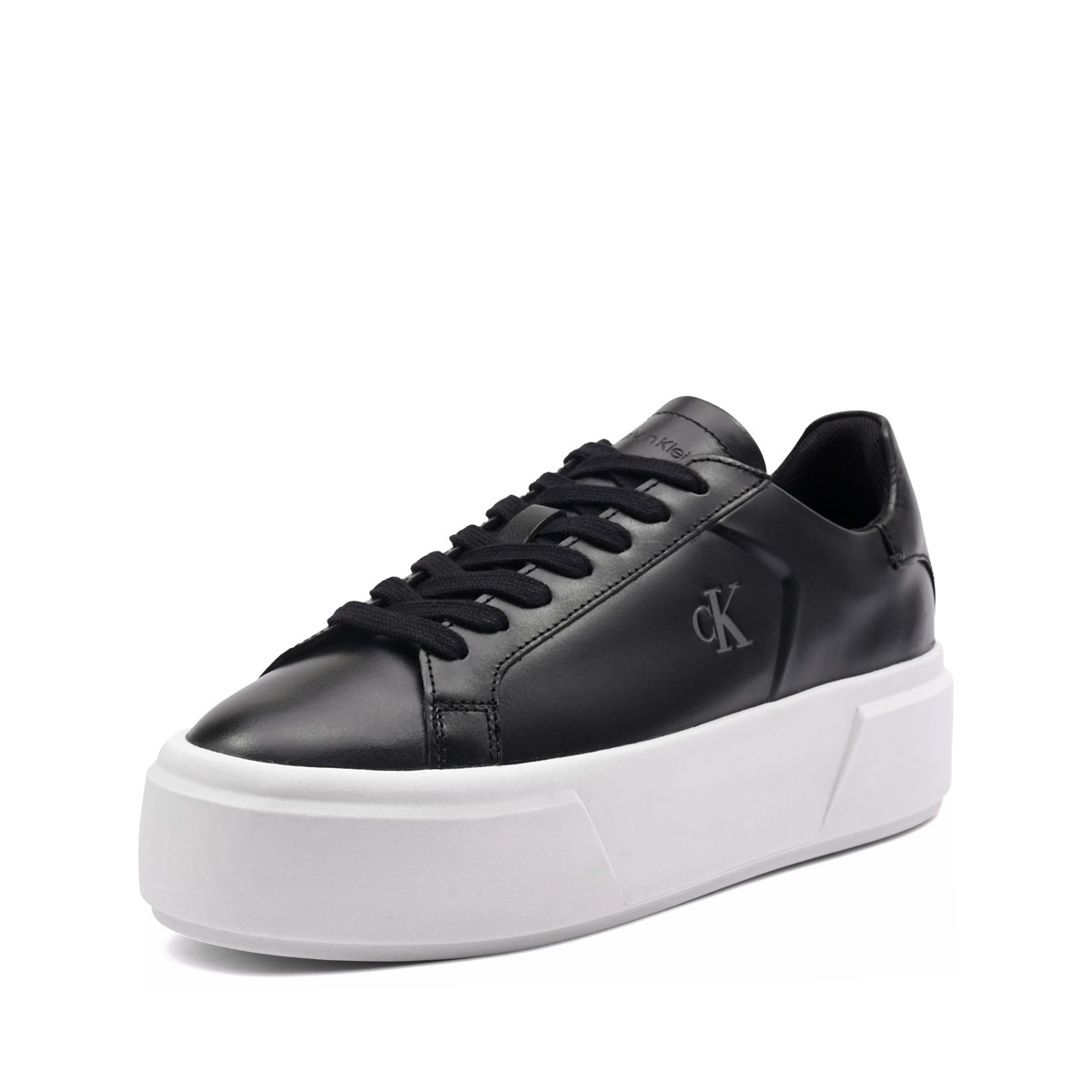 Calvin Klein Flatform LaceUp Leather Teniși damă YW0YW01928BEH
