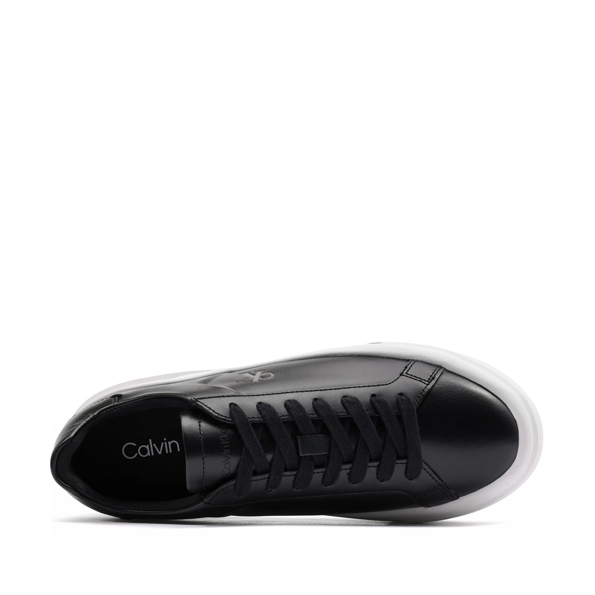Calvin Klein Flatform LaceUp Leather Teniși damă YW0YW01928BEH