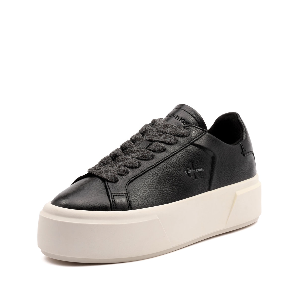 Calvin Klein Flatform LaceUp Leather WL Teniși damă HW0HW032290GN