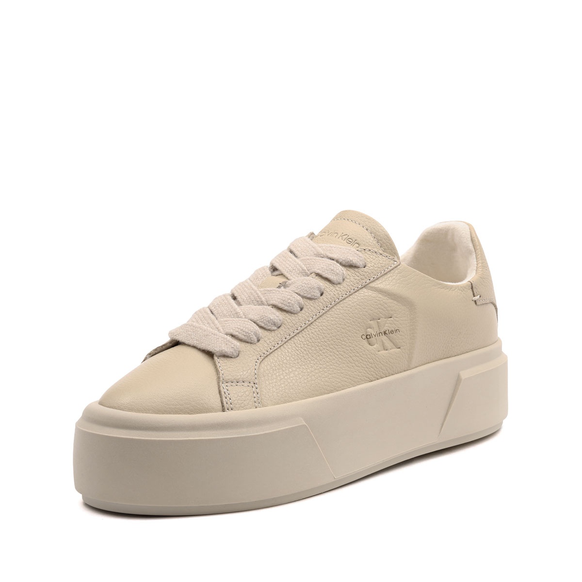 Calvin Klein Flatform LaceUp Leather WL Teniși damă HW0HW03229ACG