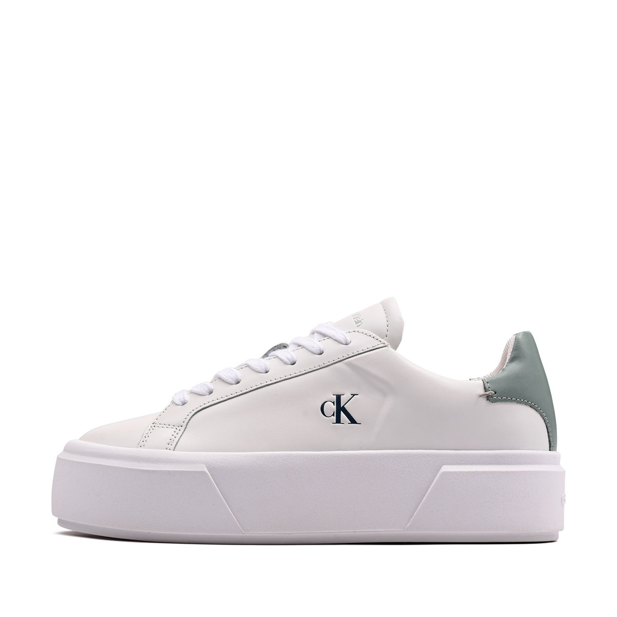 Calvin Klein Flatform LaceUp Leather Teniși damă YW0YW0192805X