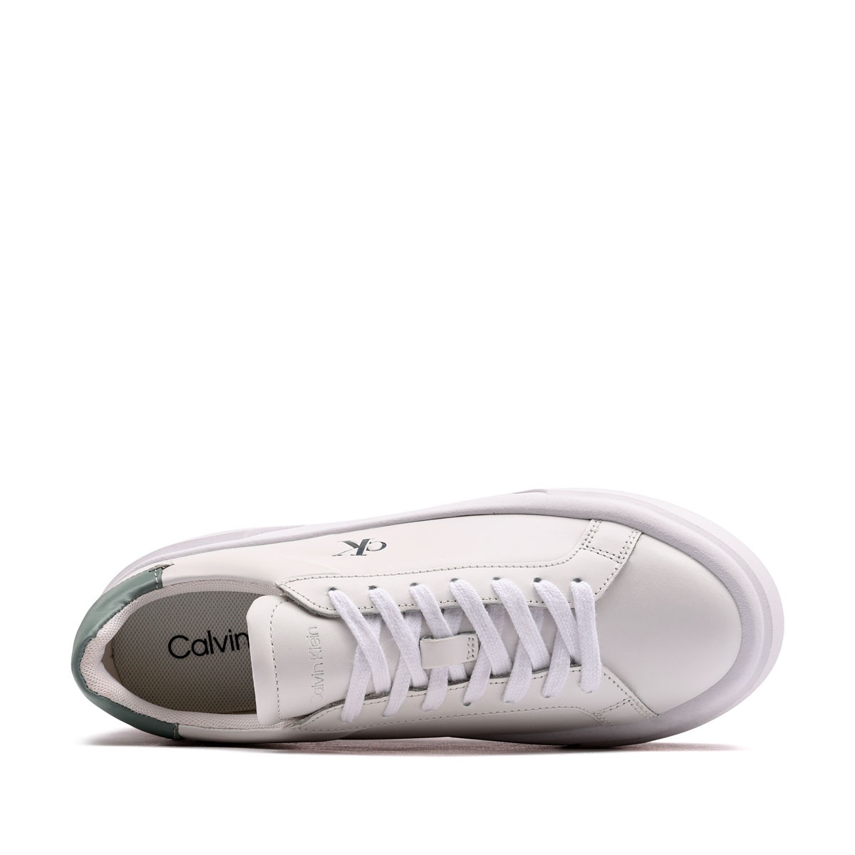 Calvin Klein Flatform LaceUp Leather Teniși damă YW0YW0192805X