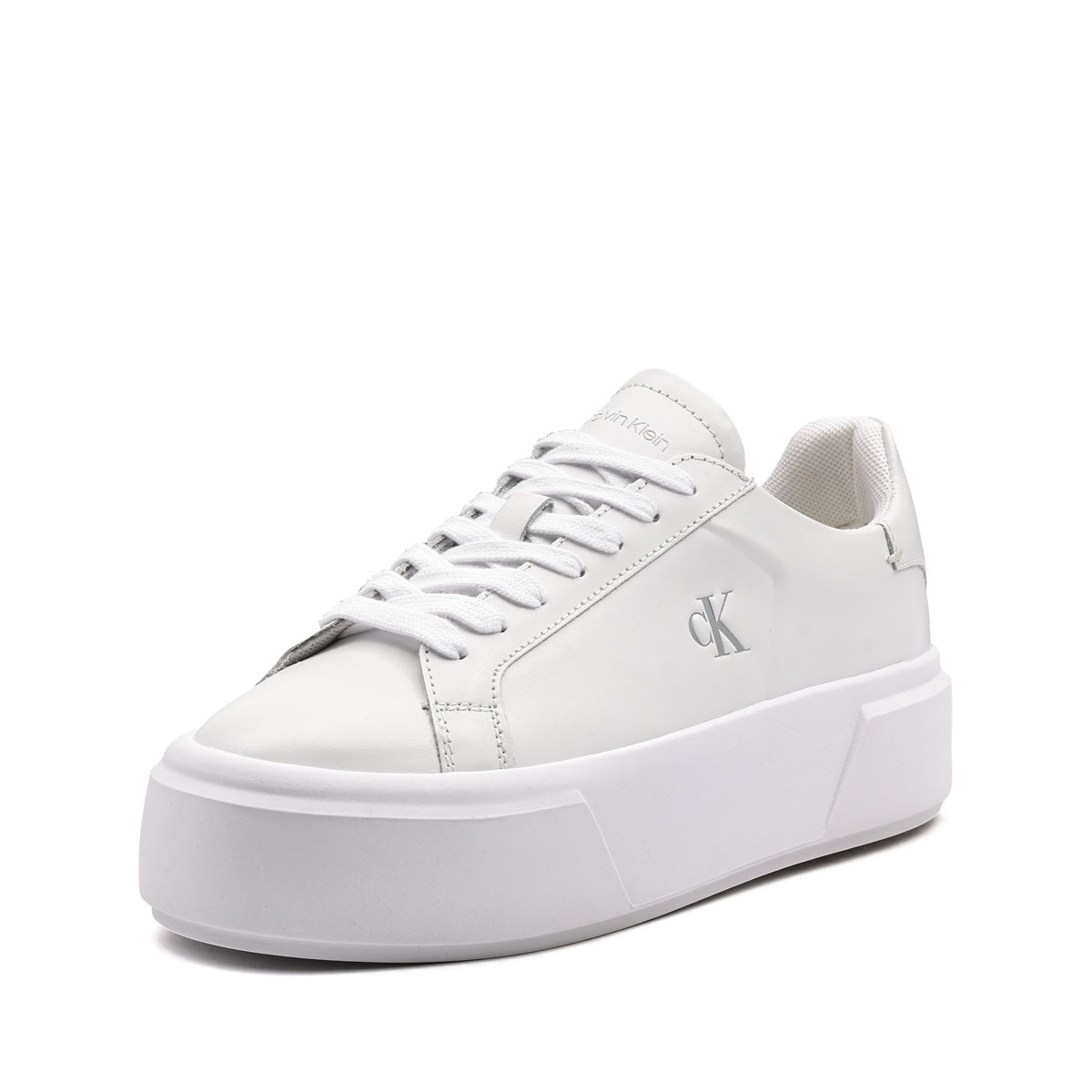 Calvin Klein Flatform LaceUp Leather Teniși damă YW0YW019280K4