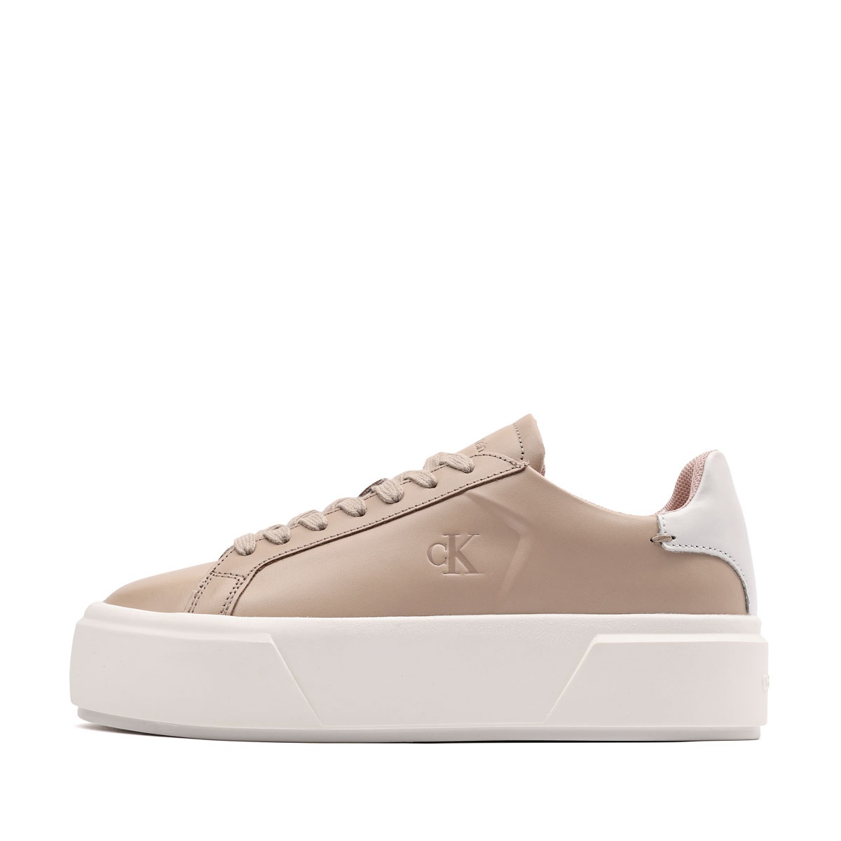 Calvin Klein Flatform LaceUp Leather Teniși damă YW0YW01928ABH