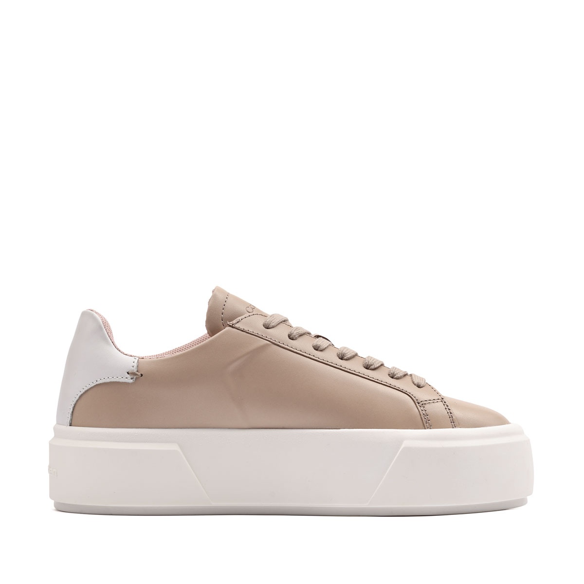 Calvin Klein Flatform LaceUp Leather Teniși damă YW0YW01928ABH