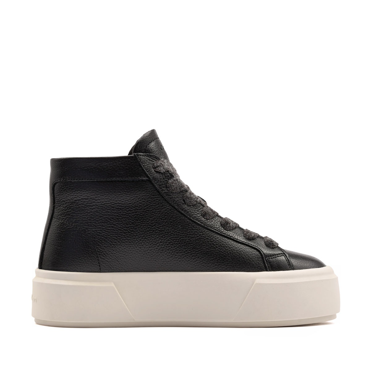 Calvin Klein Flatform Mid LaceUp Leather Teniși damă HW0HW032300GN