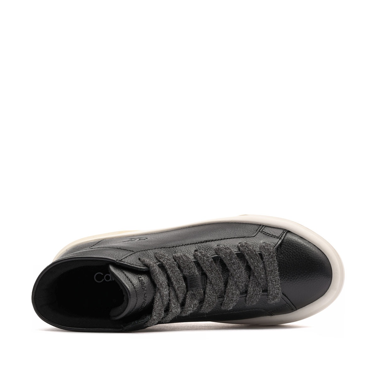 Calvin Klein Flatform Mid LaceUp Leather Teniși damă HW0HW032300GN