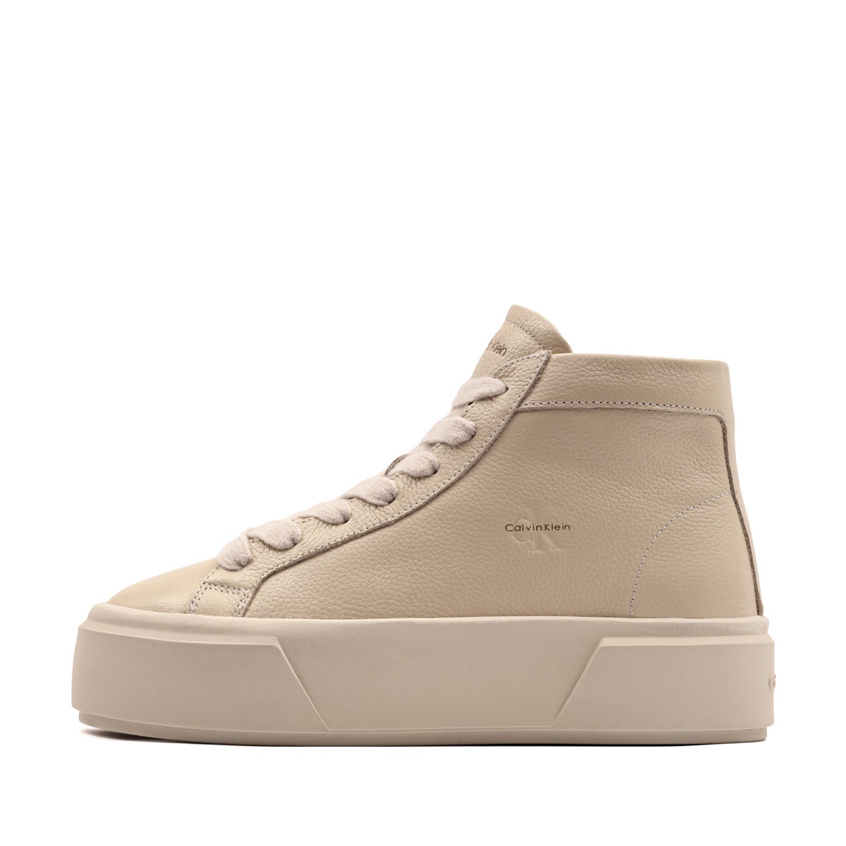 Calvin Klein Flatform Mid LaceUp Leather Teniși damă HW0HW03230ACG