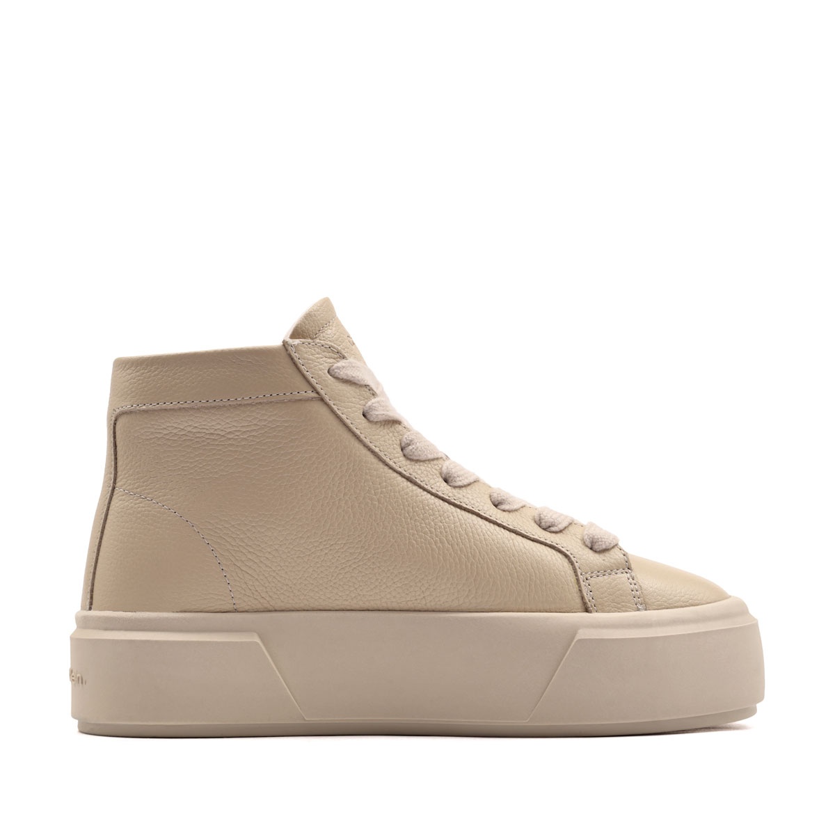 Calvin Klein Flatform Mid LaceUp Leather Teniși damă HW0HW03230ACG