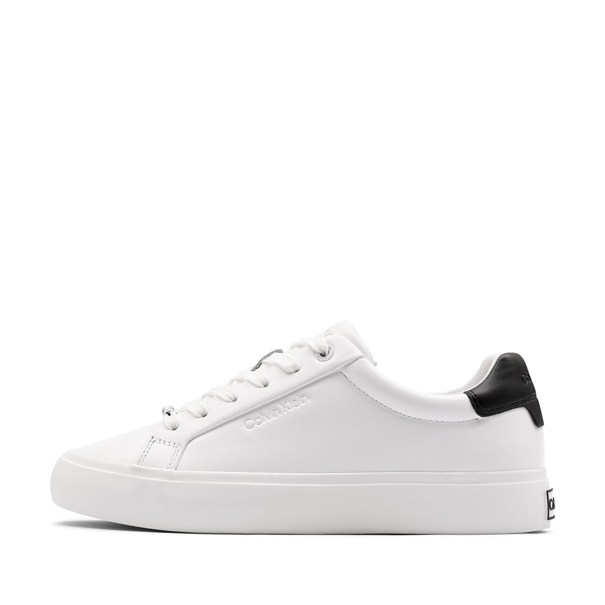 Calvin Klein Lace-Up Sneaker Leather CK Teniși damă HW0HW0267301W