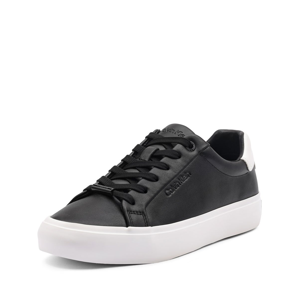 Calvin Klein Lace-Up Sneaker Leather CK Teniși damă HW0HW026730GM
