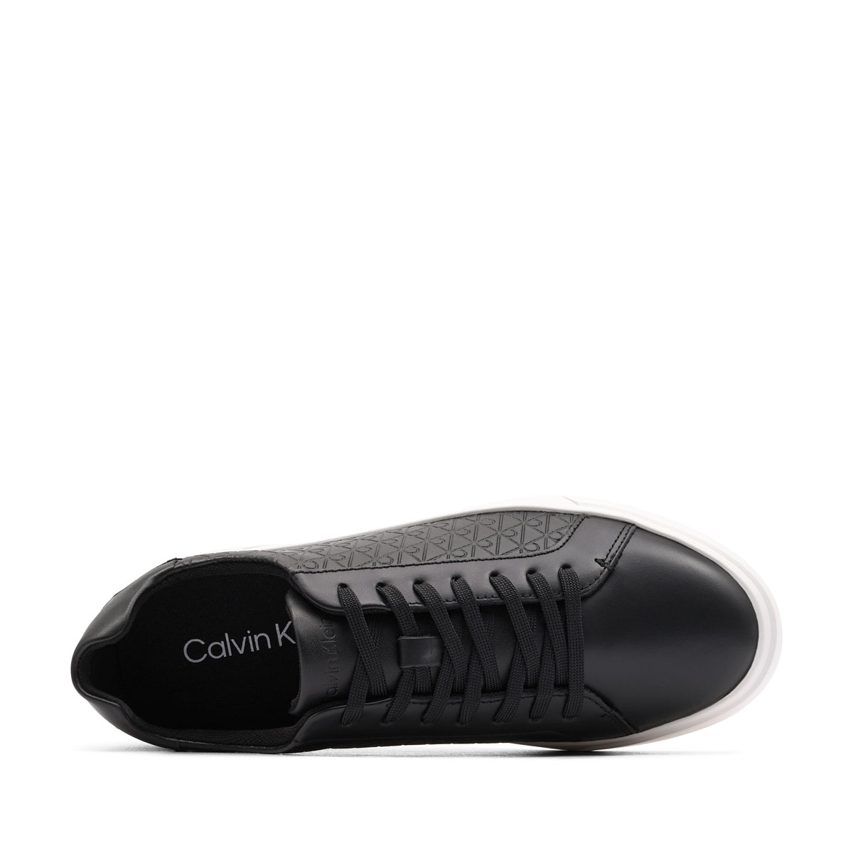 Calvin Klein Low Pro Cups Lace Up Leather Aop Teniși damă HW0HW02817BEH