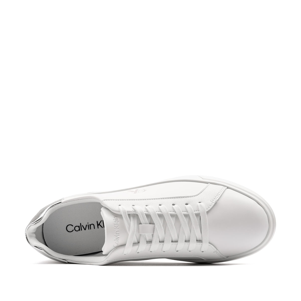Calvin Klein Low Pro Cups LaceUp Leather Met Teniși damă HW0HW028460K8