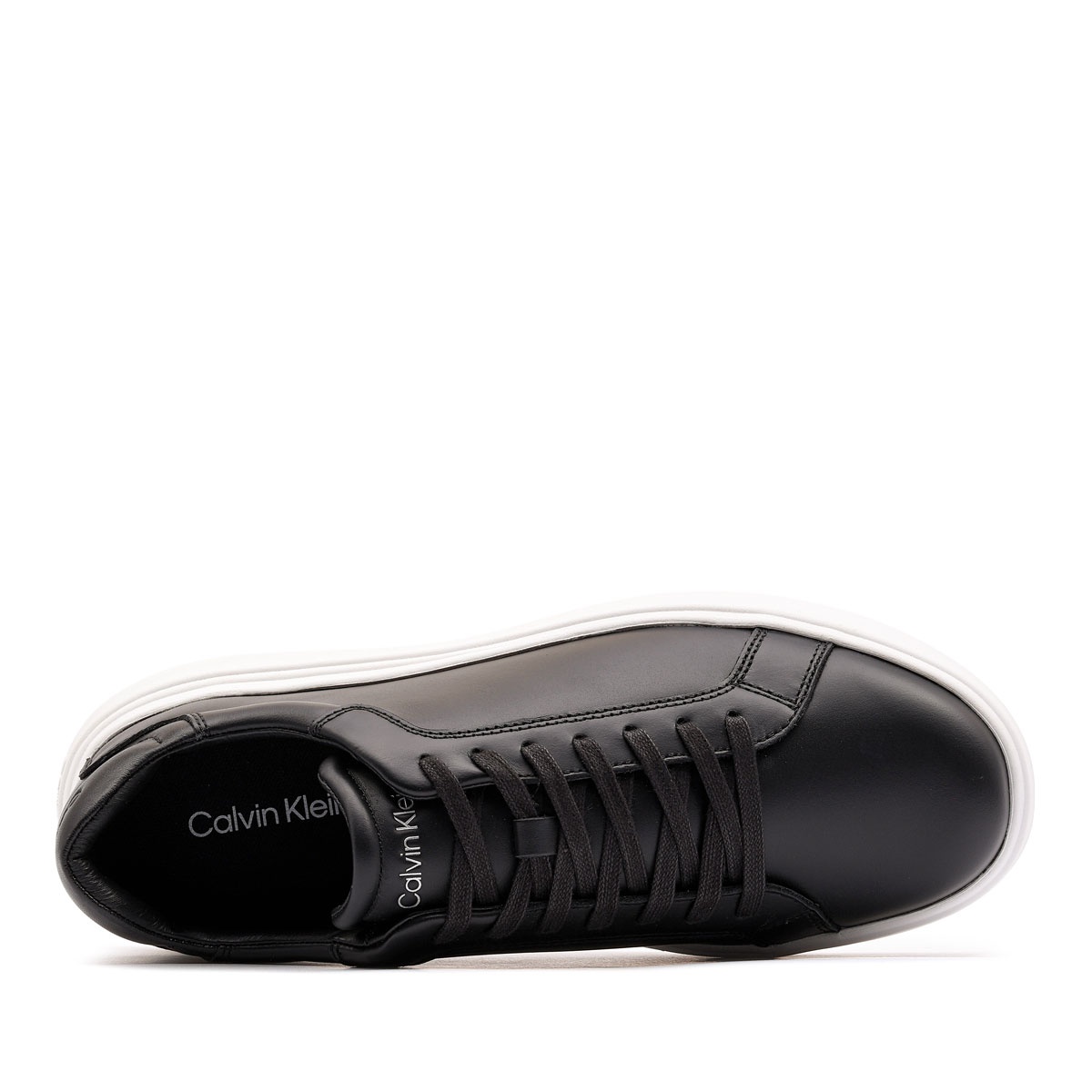 Calvin Klein Low Top Lace Up Leather Teniși bărbați HM0HM01016BEH