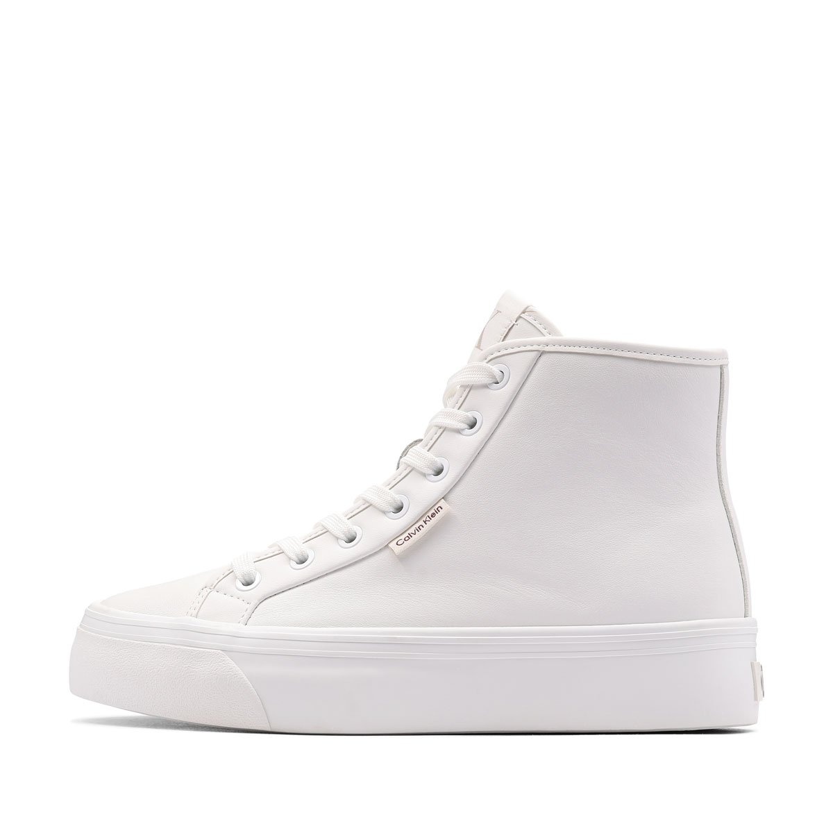 Teniși damă Calvin Klein Vulc Flatf High Top Leather CK YW0YW019780K4 Calvin Klein Vulc Flatf High Top Leather CK Teniși damă YW0YW019780K4