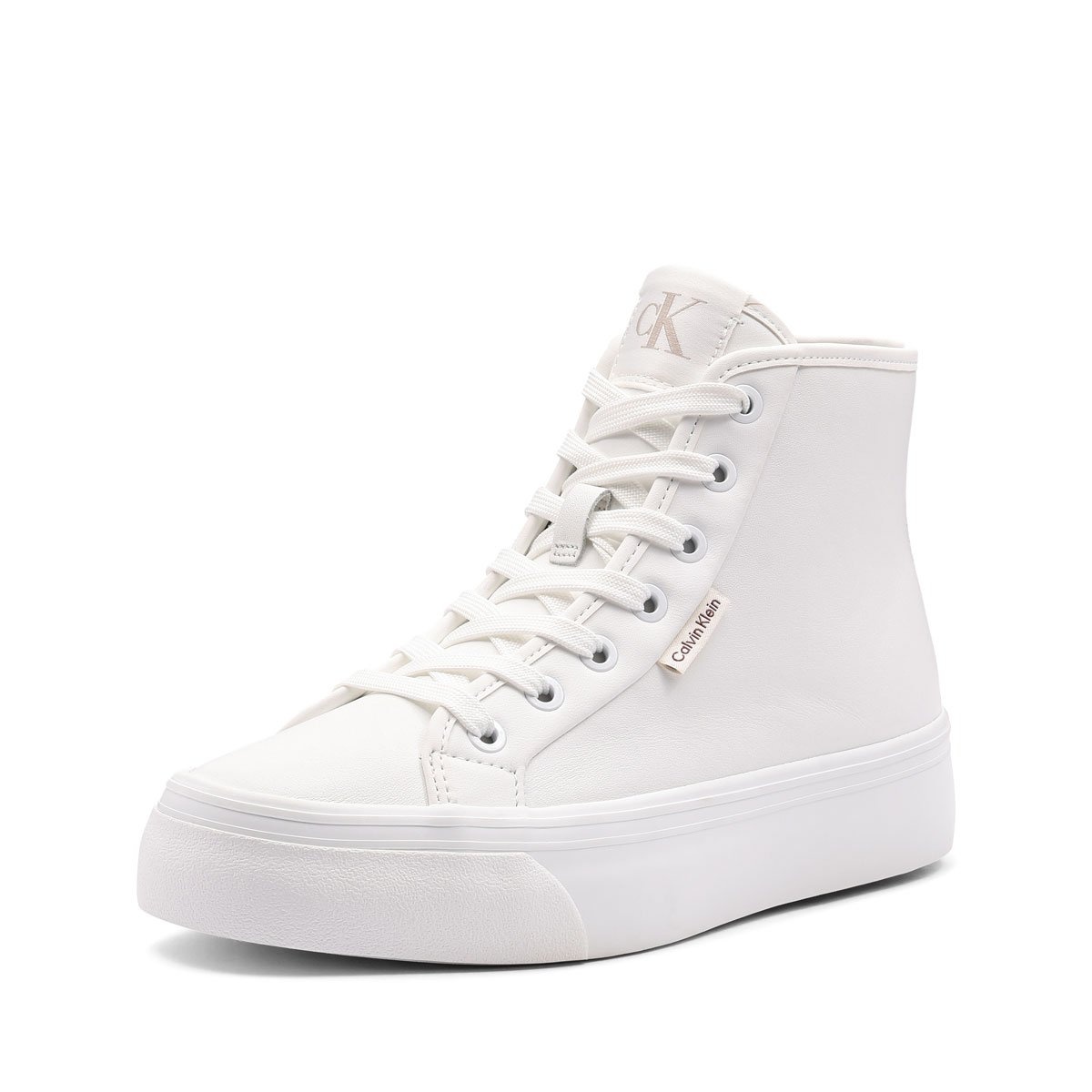 Teniși damă Calvin Klein Vulc Flatf High Top Leather CK YW0YW019780K4 Calvin Klein Vulc Flatf High Top Leather CK Teniși damă YW0YW019780K4