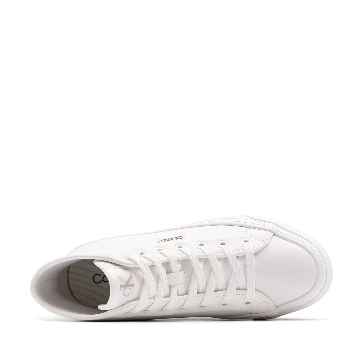 Teniși damă Calvin Klein Vulc Flatf High Top Leather CK YW0YW019780K4 Calvin Klein Vulc Flatf High Top Leather CK Teniși damă YW0YW019780K4