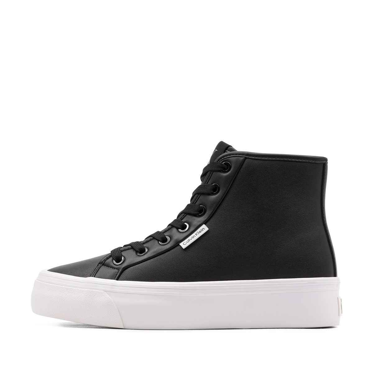 Calvin Klein Vulc Flatf High Top Leather CK Teniși damă YW0YW01978BEH
