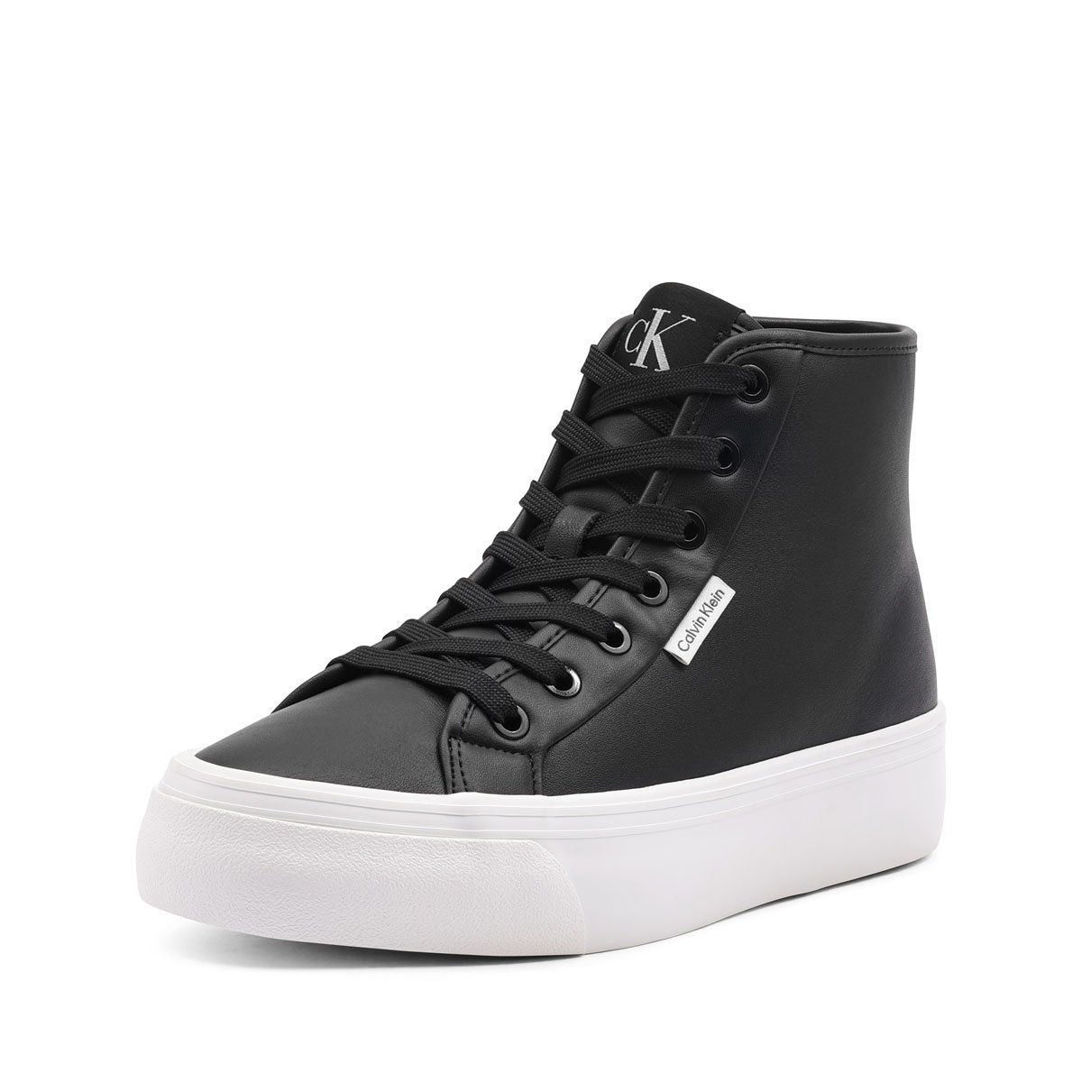 Calvin Klein Vulc Flatf High Top Leather CK Teniși damă YW0YW01978BEH