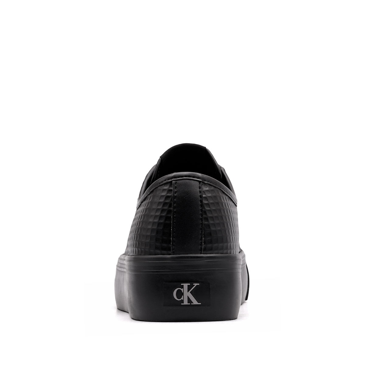 Calvin Klein Vulc Flatf LaceUp Text Leather Teniși damă HW0HW029720GJ