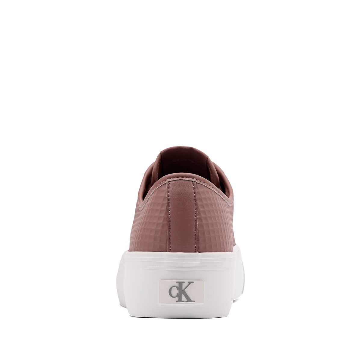 Calvin Klein Vulc Flatf LaceUp Text Leather Teniși damă HW0HW02972VFA
